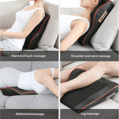 HarmoniaHealth™ 3-in-1 Shiatsu Neck and Back Massager Pillow with Heating