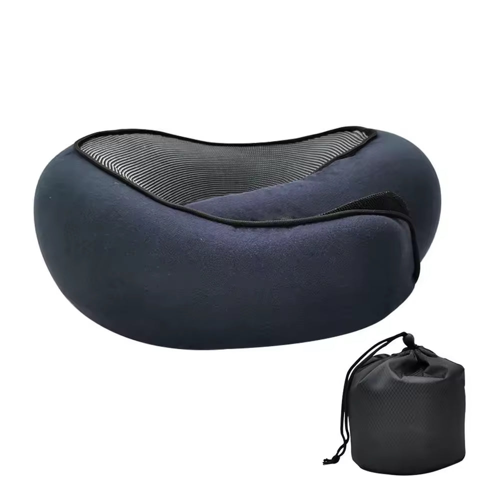 HarmoniaHealth™  Travel Neck Pillow Memory Foam