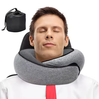 HarmoniaHealth™  Travel Neck Pillow Memory Foam